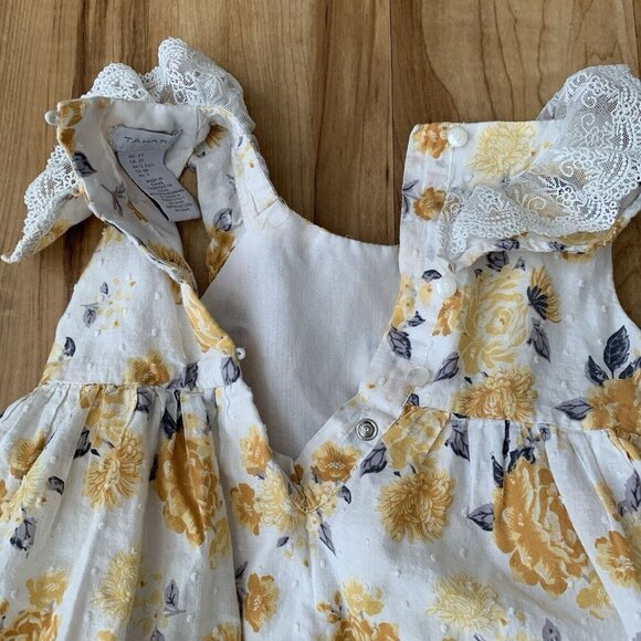 Tahari Yellow Floral Kids Dress - Picture 9 of 12